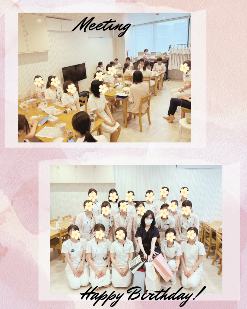 全体ミーティングと理事長お誕生日🎂